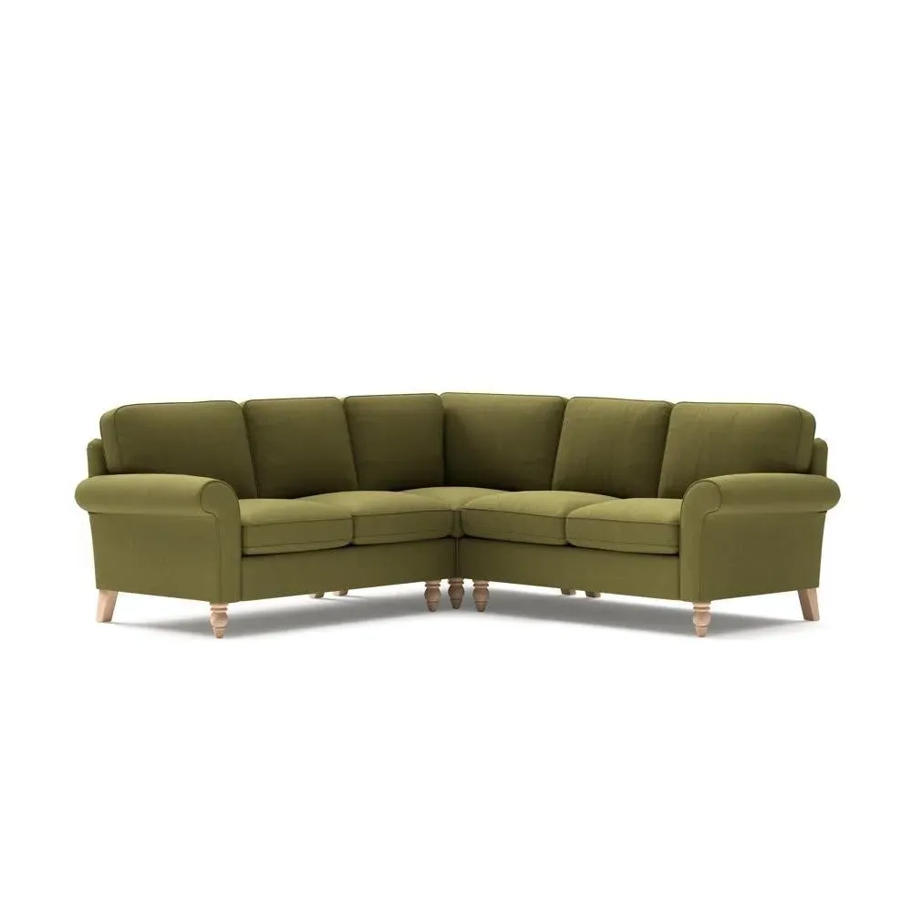 Corner Sofa - Apple Green, Linen