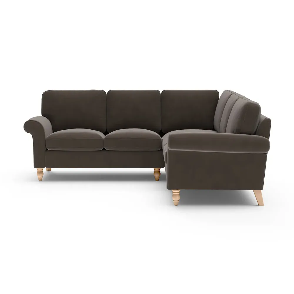 Corner Sofa - Bark, Velvet