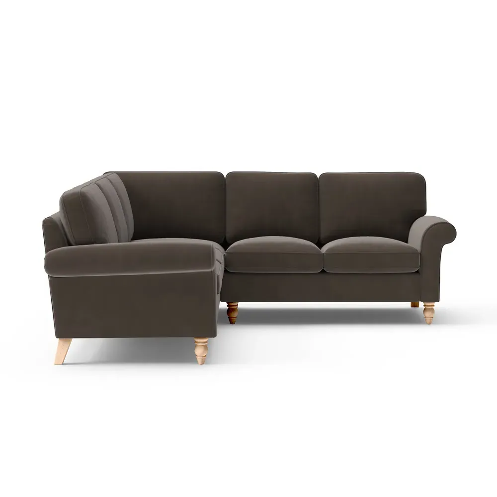 Corner Sofa - Bark, Velvet
