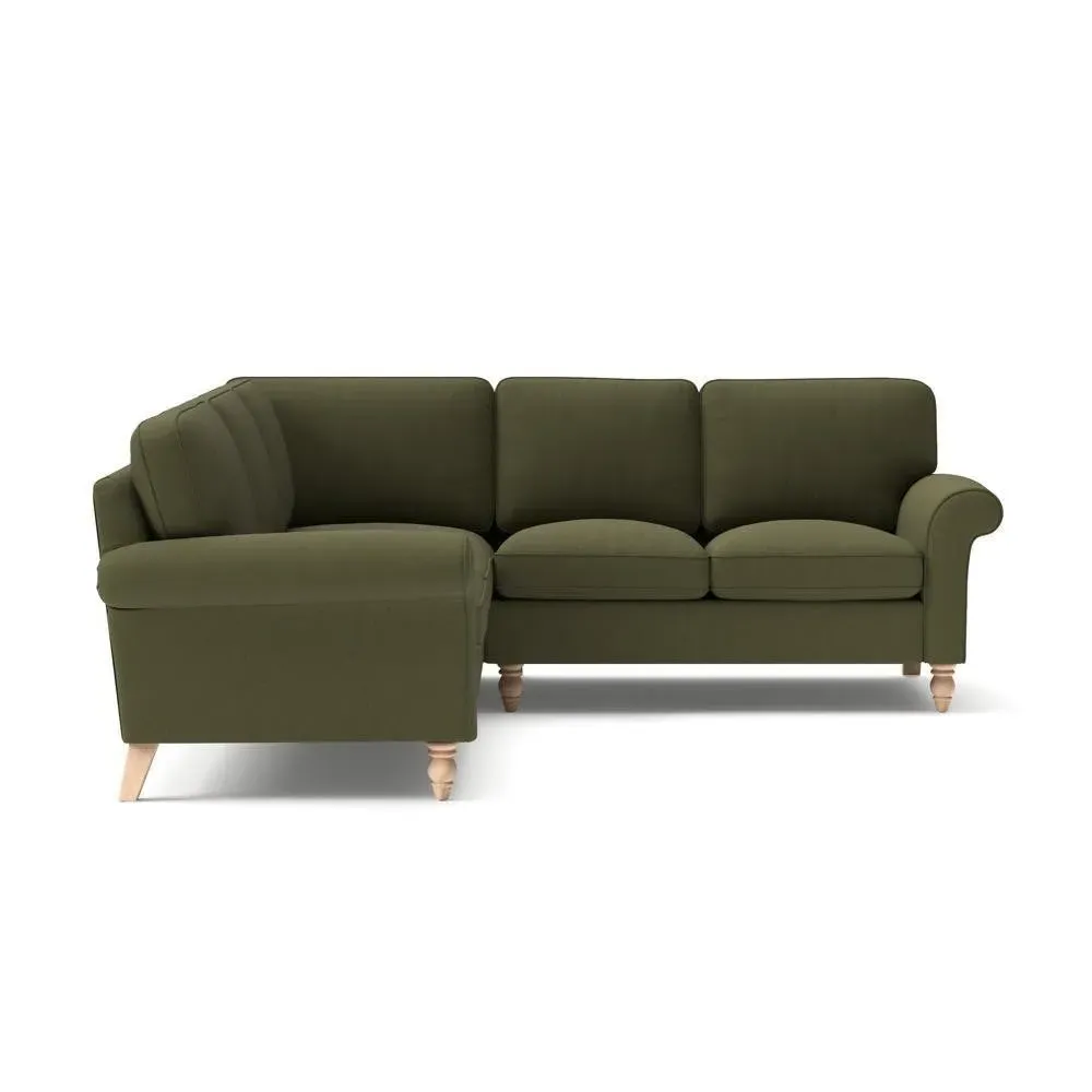 Corner Sofa - Forest Green, Linen