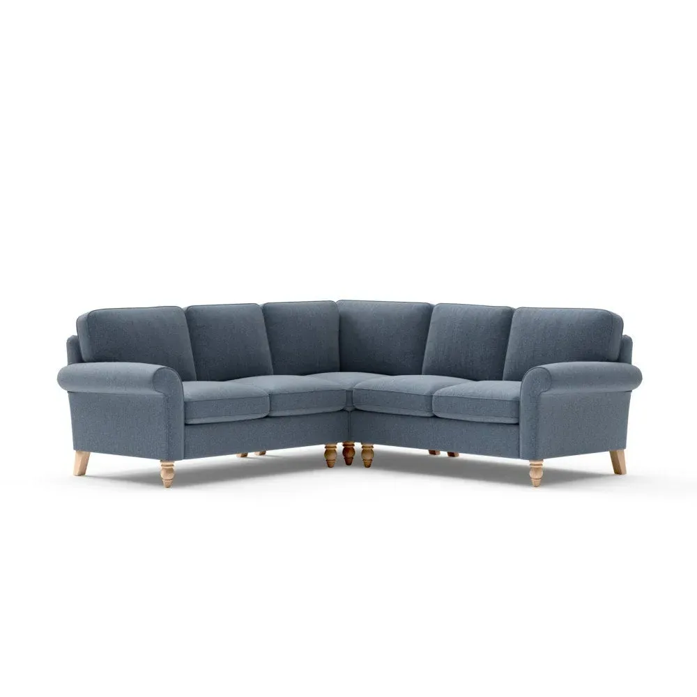 Corner Sofa - Indigo, Rustic Weave