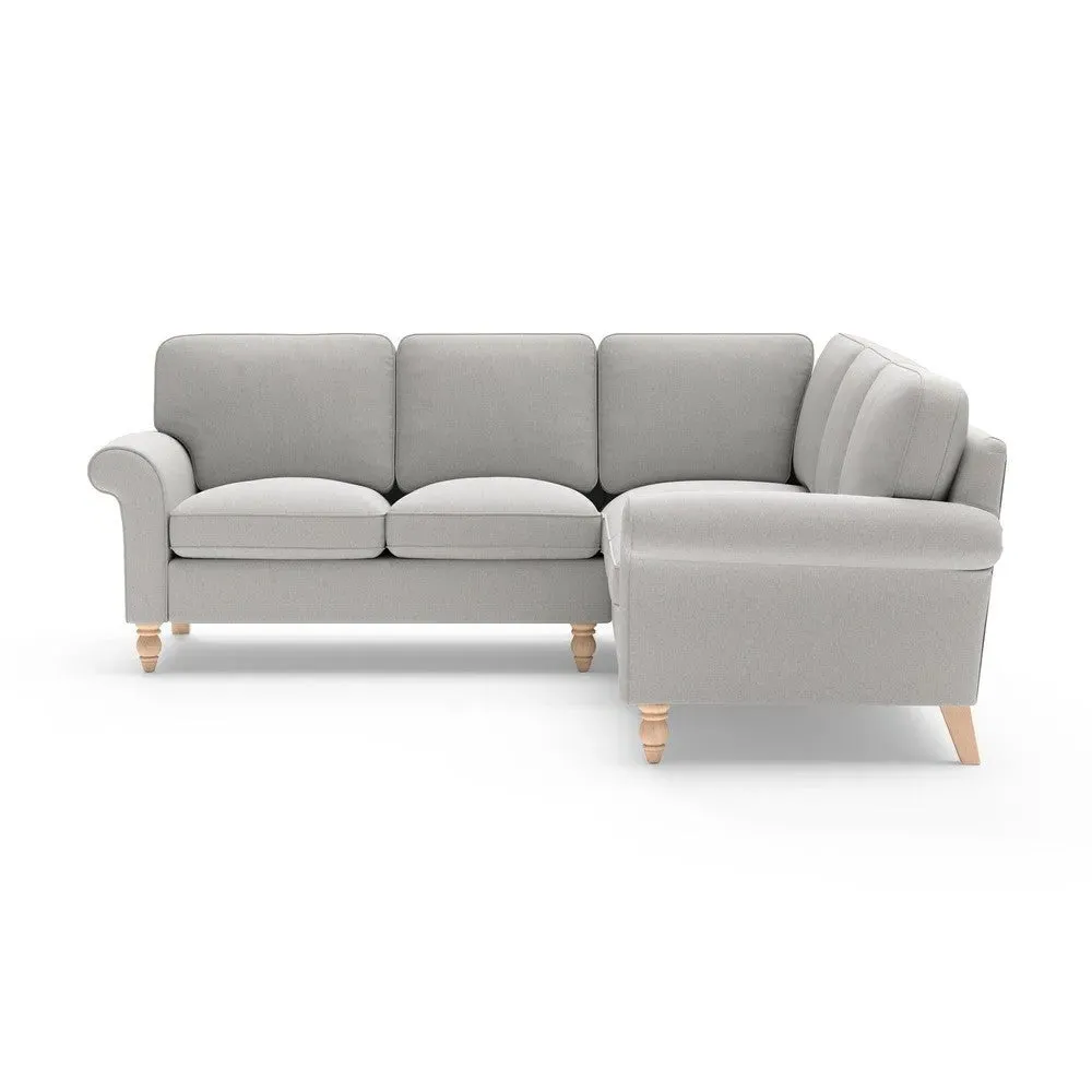 Corner Sofa - Light Grey, Cotton