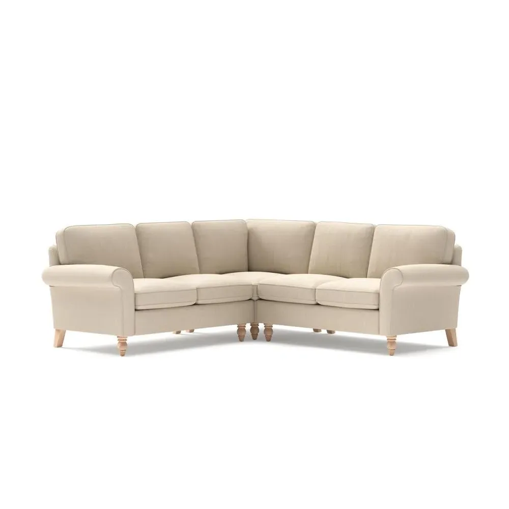 Corner Sofa - Lily White, Linen