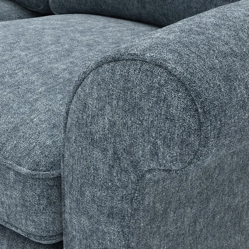 Corner Sofa - Mid Blue, Aquaclean Oxford