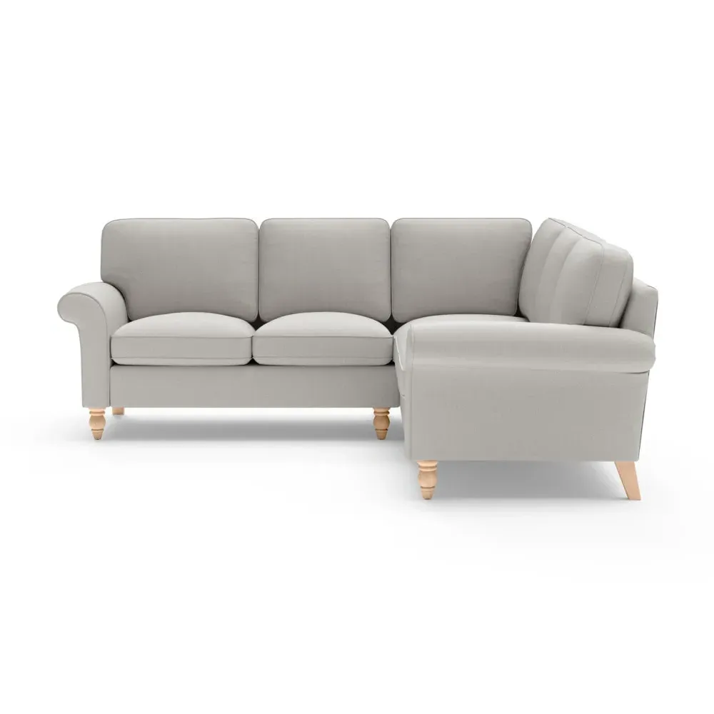 Corner Sofa - Mid Grey, Cotton