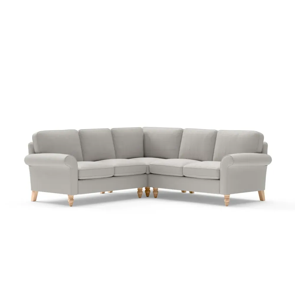 Corner Sofa - Mid Grey, Cotton