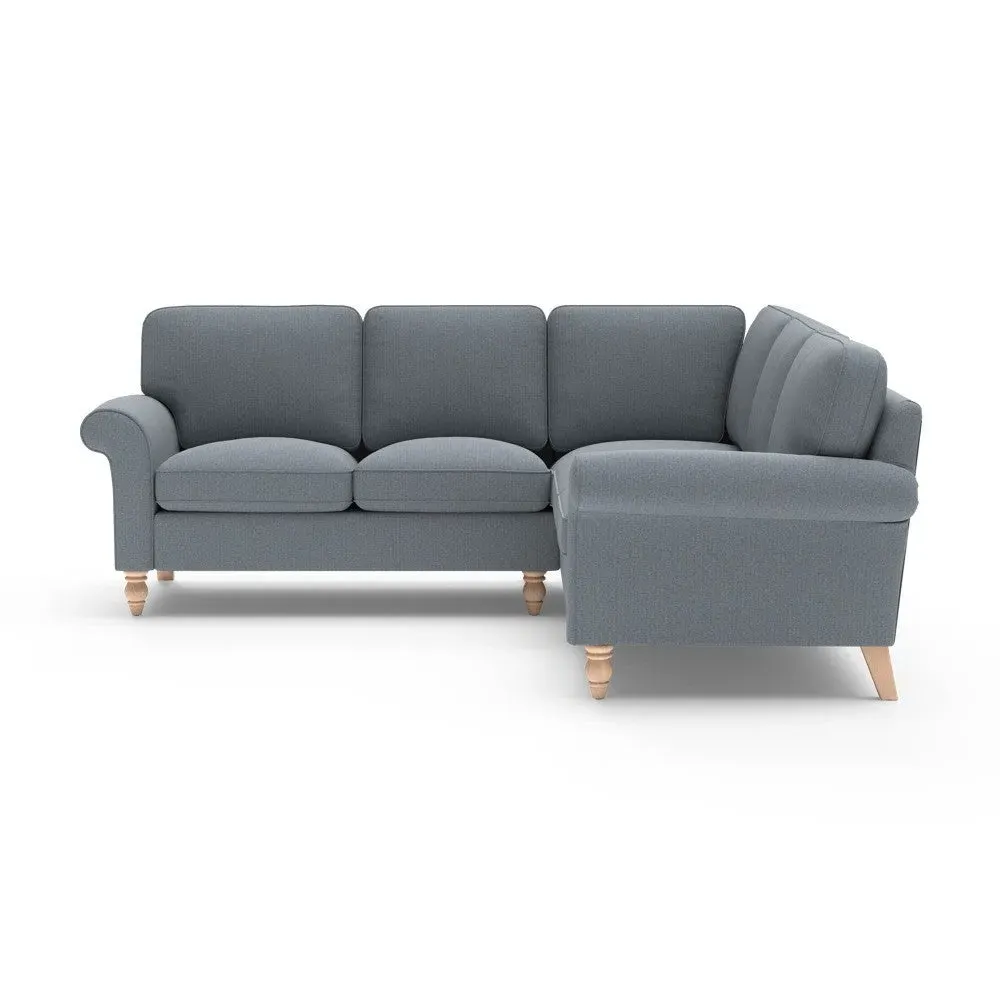 Corner Sofa - Navy, Eco Herringbone