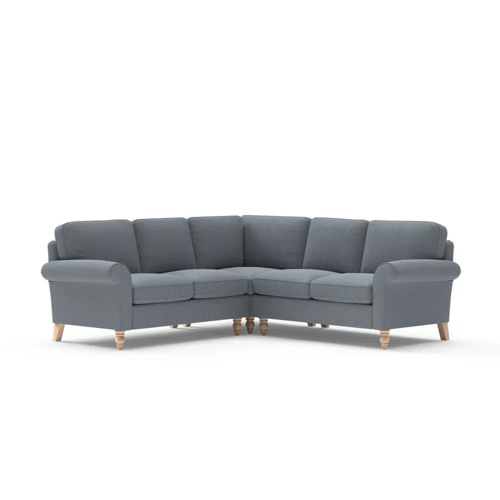 Corner Sofa - Navy, Eco Herringbone
