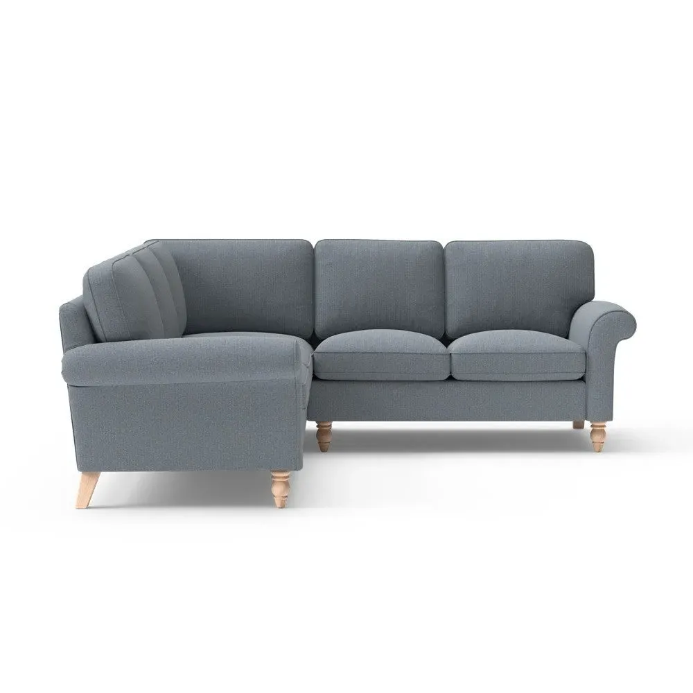 Corner Sofa - Navy, Eco Herringbone