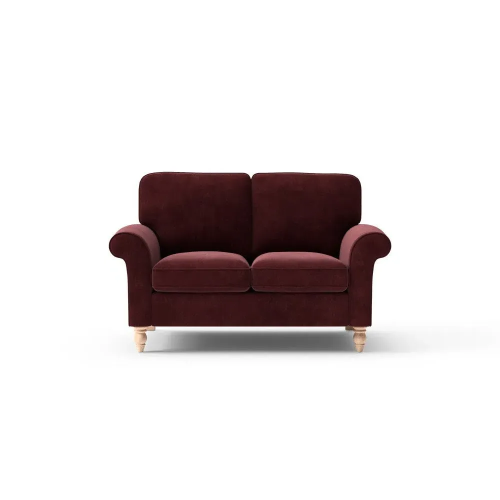 Hurley 2-Seater Sofa - Dark Rosehip, Matt Velvet image