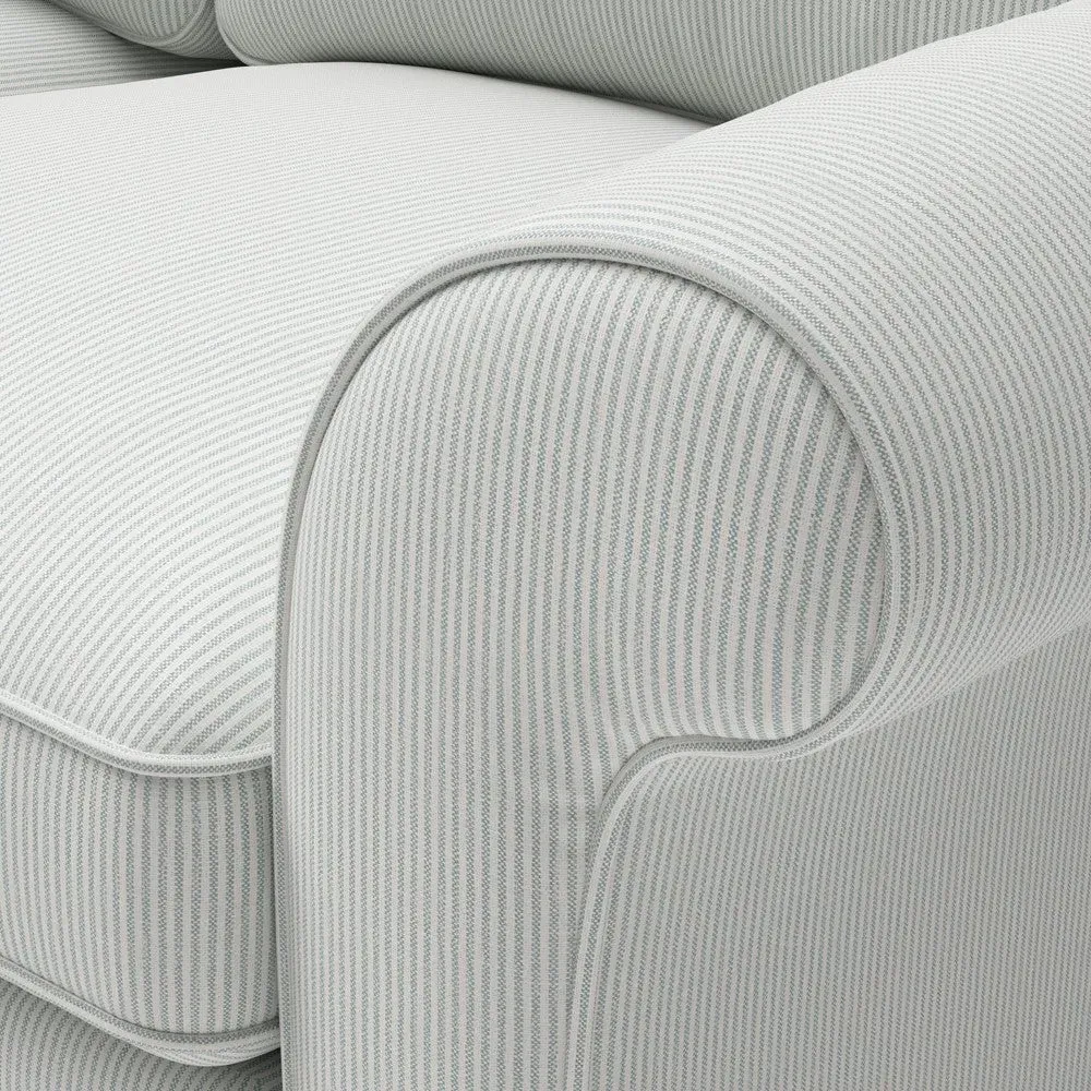 Hurley 2-Seater Sofa - Duck Egg, Broadway Stripe