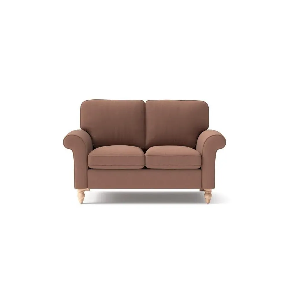 Hurley 2-Seater Sofa - Dusky Blush, House Linen Mix