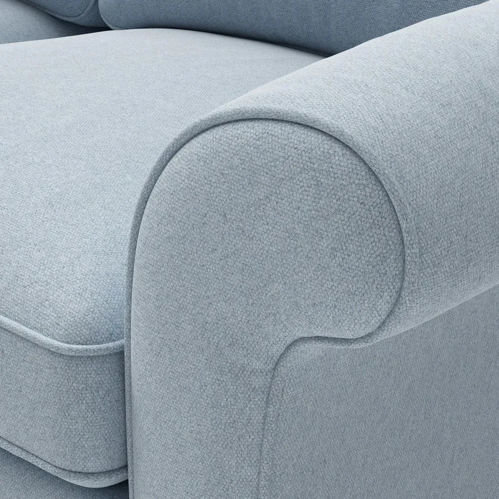 Hurley 2-Seater Sofa - Light Grey, Chunky Cotton