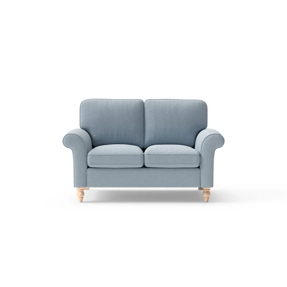 Hurley 2-Seater Sofa - Light Grey, Chunky Cotton