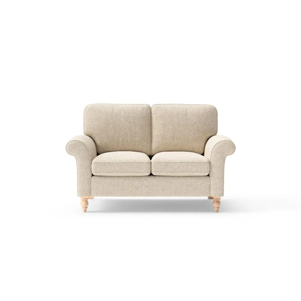 Hurley 2-Seater Sofa - Natural, Aquaclean Oxford
