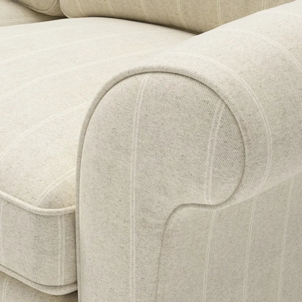 Hurley 2-Seater Sofa - Natural, Compton Stripe