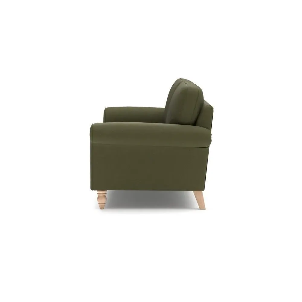 Hurley 3-Seater Sofa - Forest Green, House Linen Mix