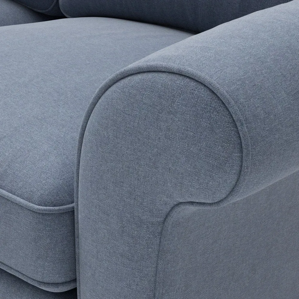 Hurley 3-Seater Sofa - Indigo, House Linen Mix
