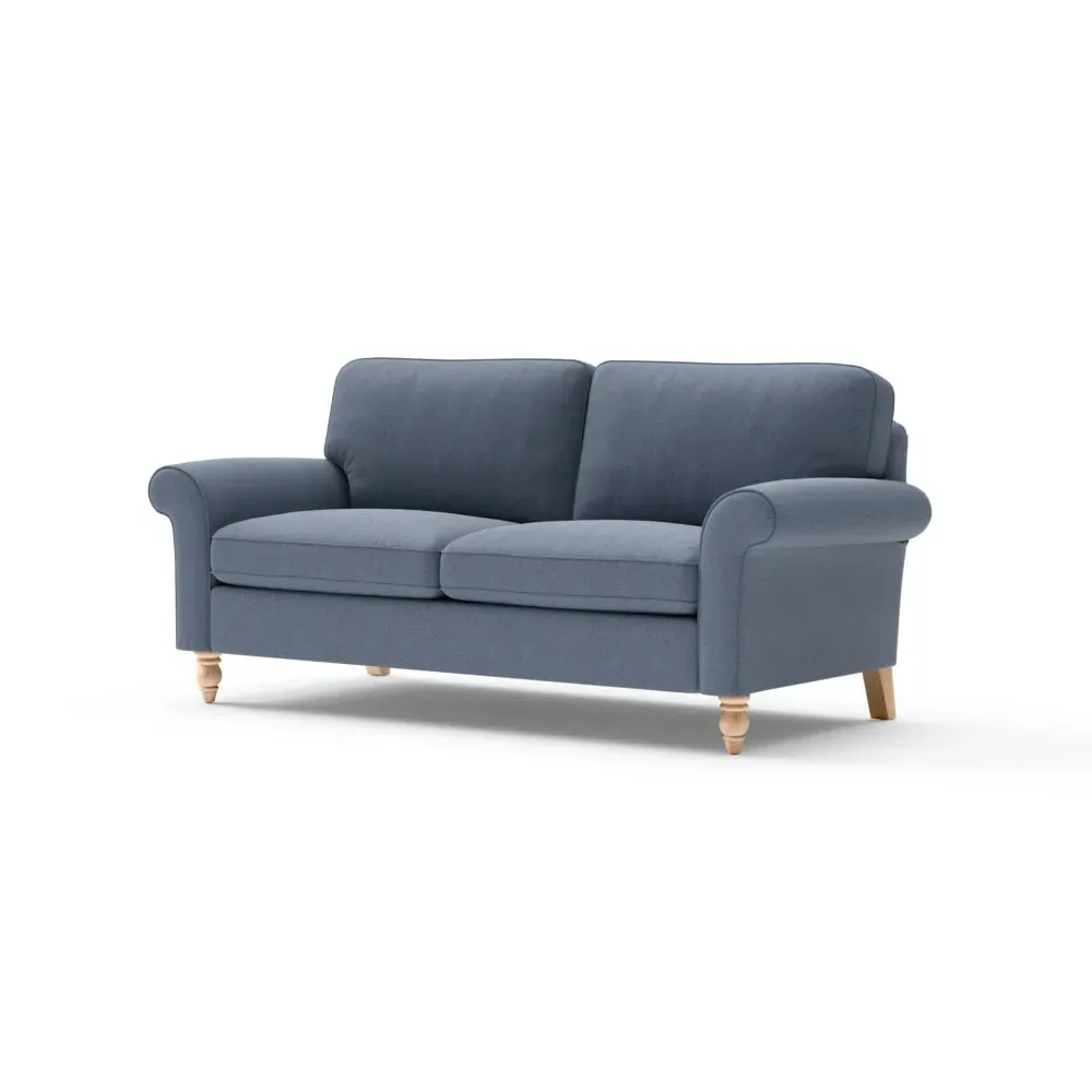 Hurley 3-Seater Sofa - Indigo, House Linen Mix