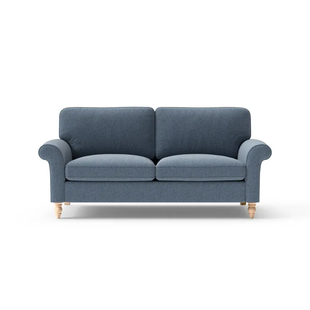 Hurley 3-Seater Sofa - Indigo, Rustic Weave