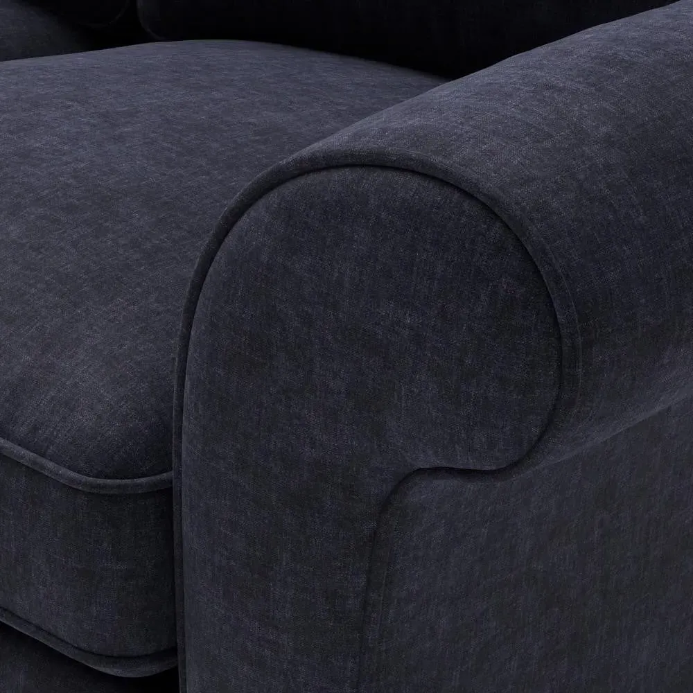The Cotswold Company 3-Seater Sofa - Ink, Eco Chenille, image 4
