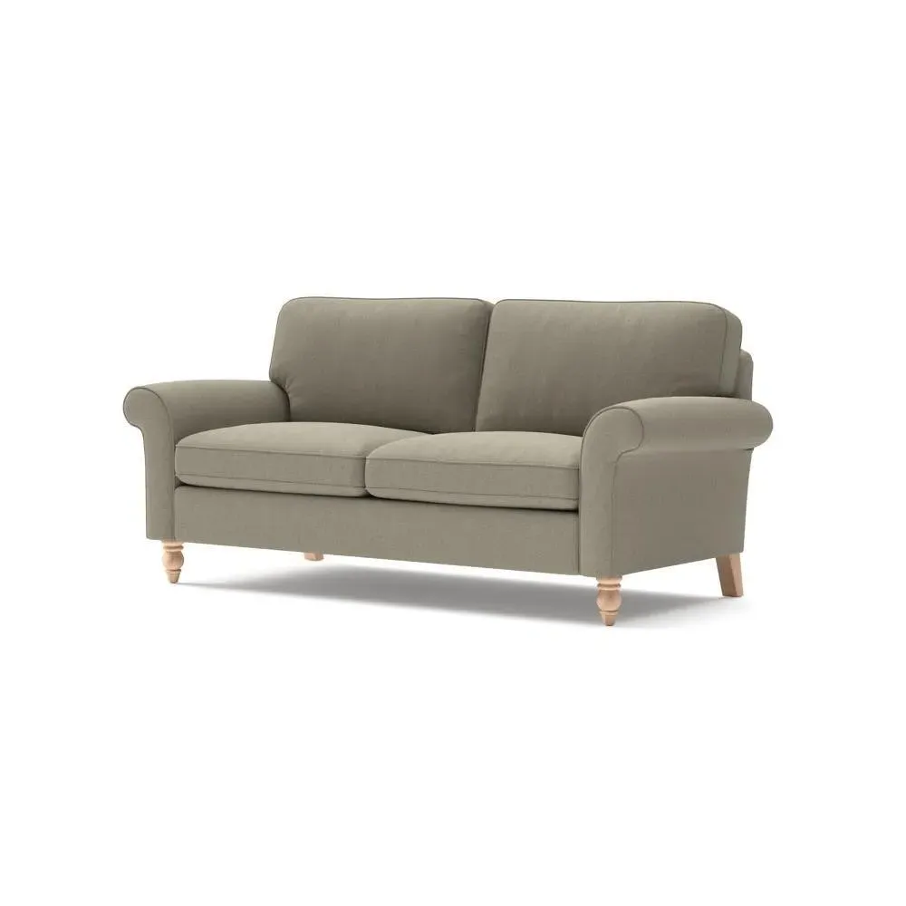 Hurley 3-Seater Sofa - Mid Grey, House Linen Mix