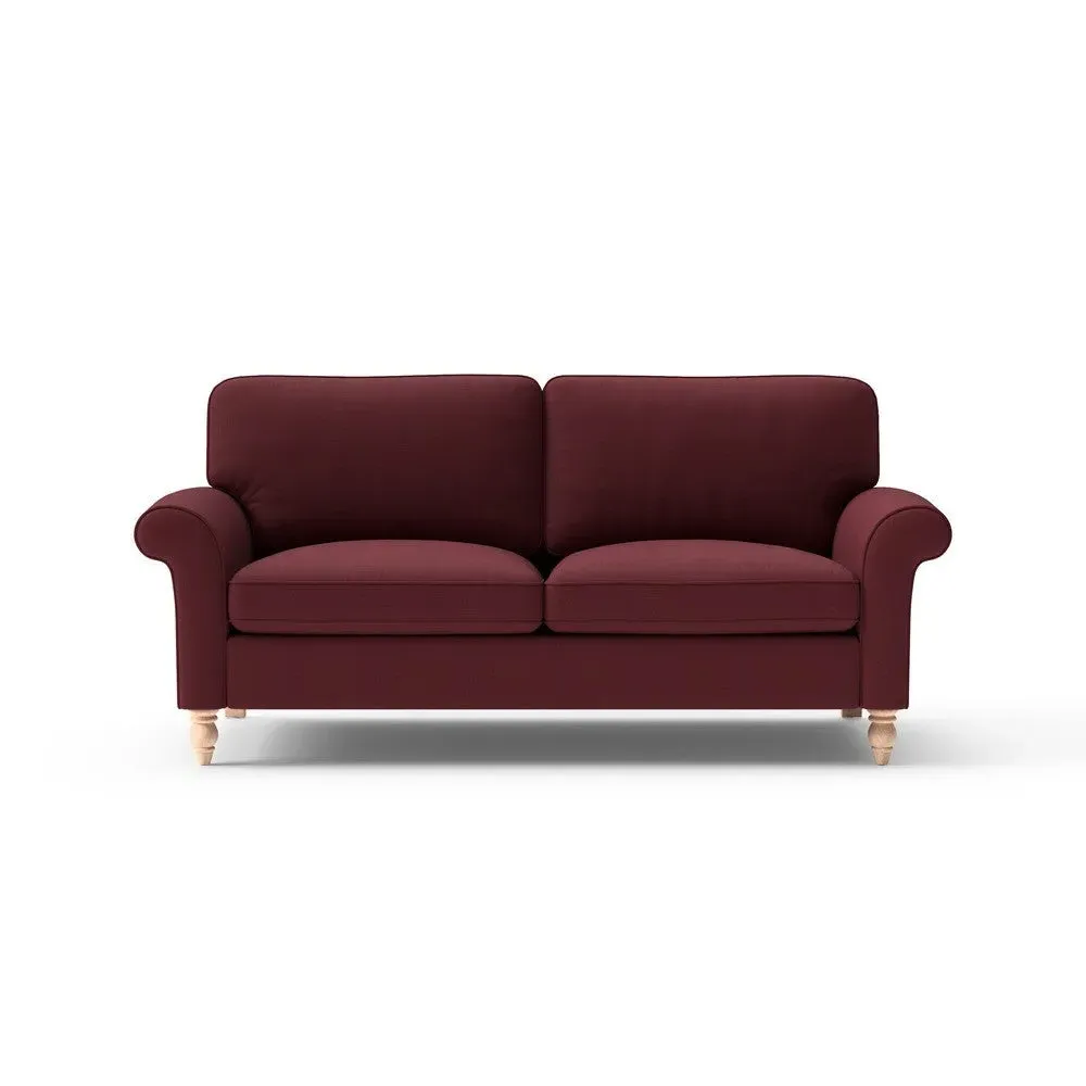 Hurley 3-Seater Sofa - Red, Linen image