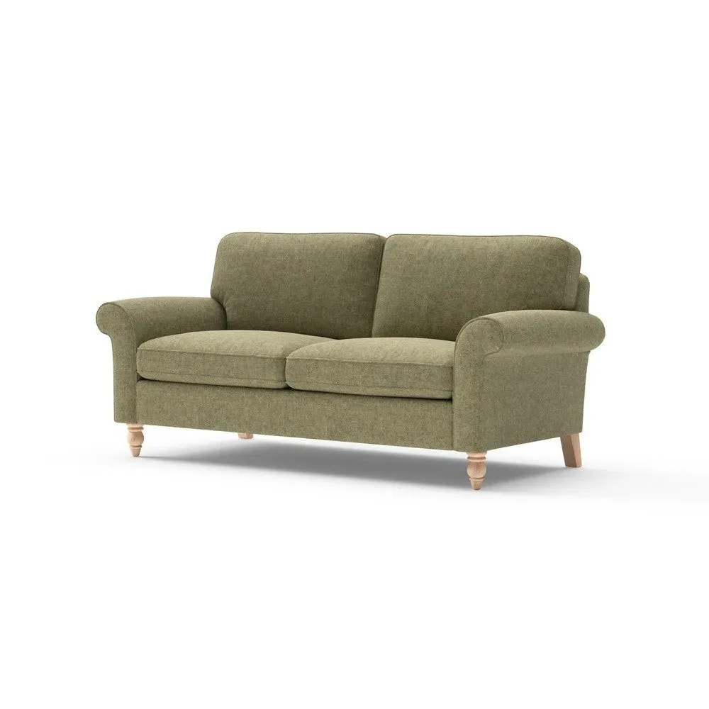 Hurley 3-Seater Sofa - Sage, Aquaclean Oxford