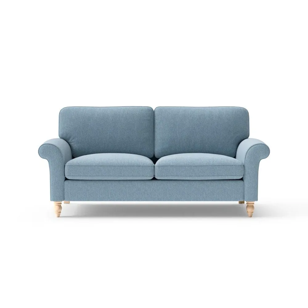 Hurley 3-Seater Sofa - Teal, Rustic Weave image