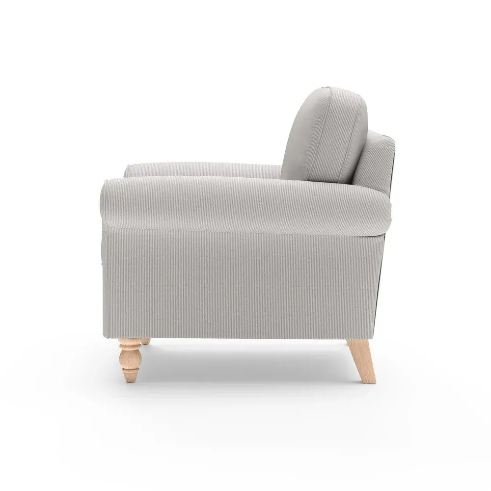 Hurley Armchair Broadway Stripe - Grey