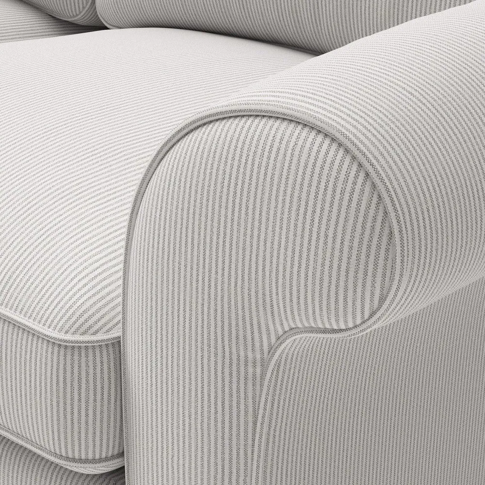 Hurley Armchair Broadway Stripe - Grey