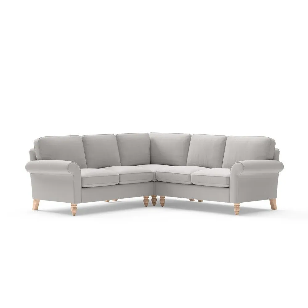 Hurley Corner Sofa - Grey, Broadway Stripe