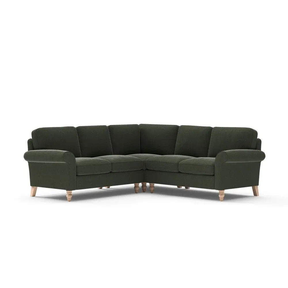 Hurley Corner Sofa - Moss, Eco Chenille