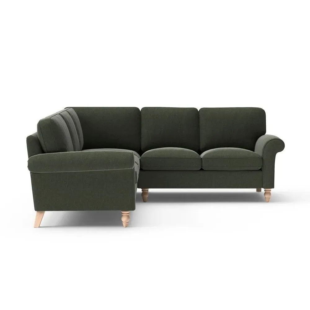 Hurley Corner Sofa - Moss, Eco Chenille
