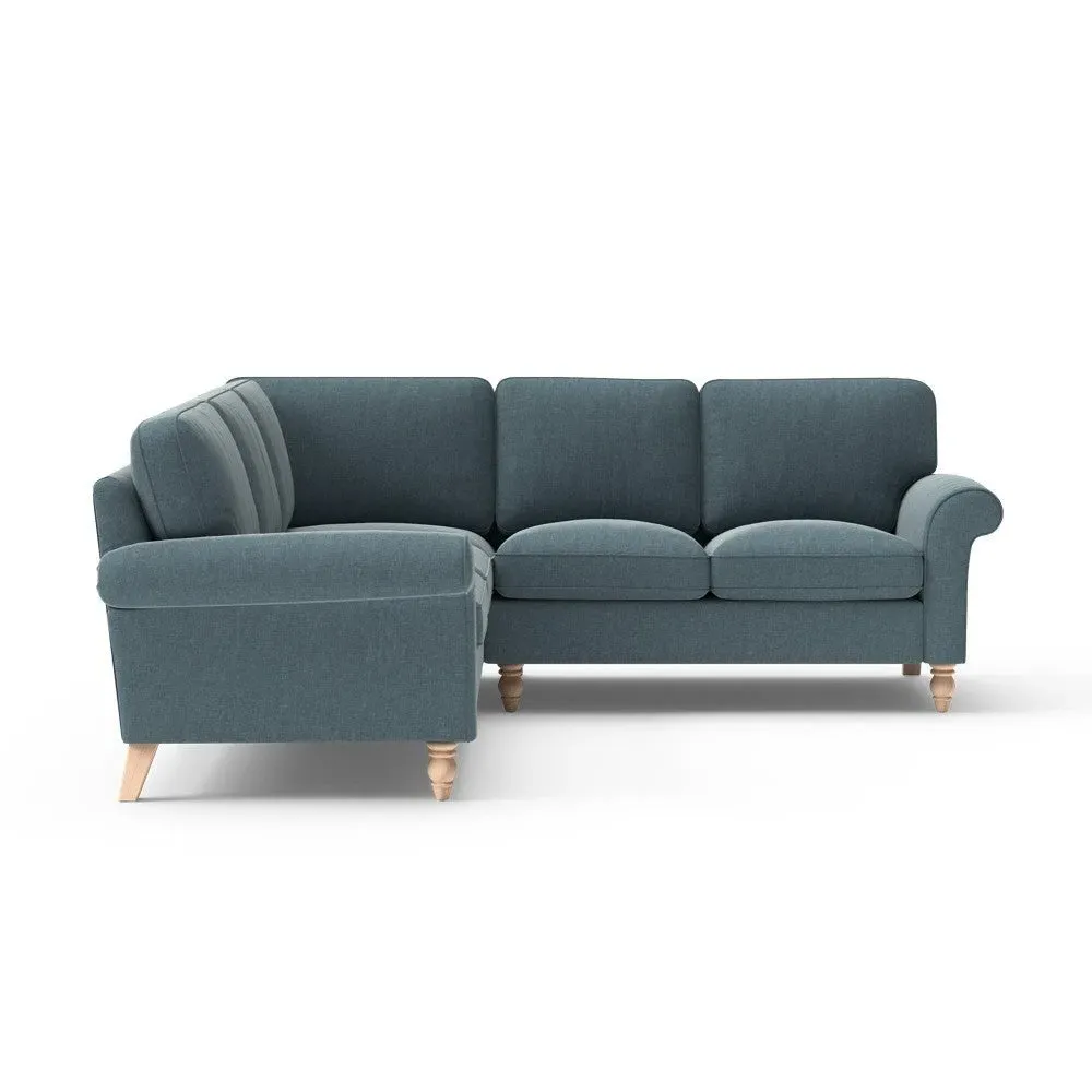 Hurley Corner Sofa - Teal, Eco Chenille