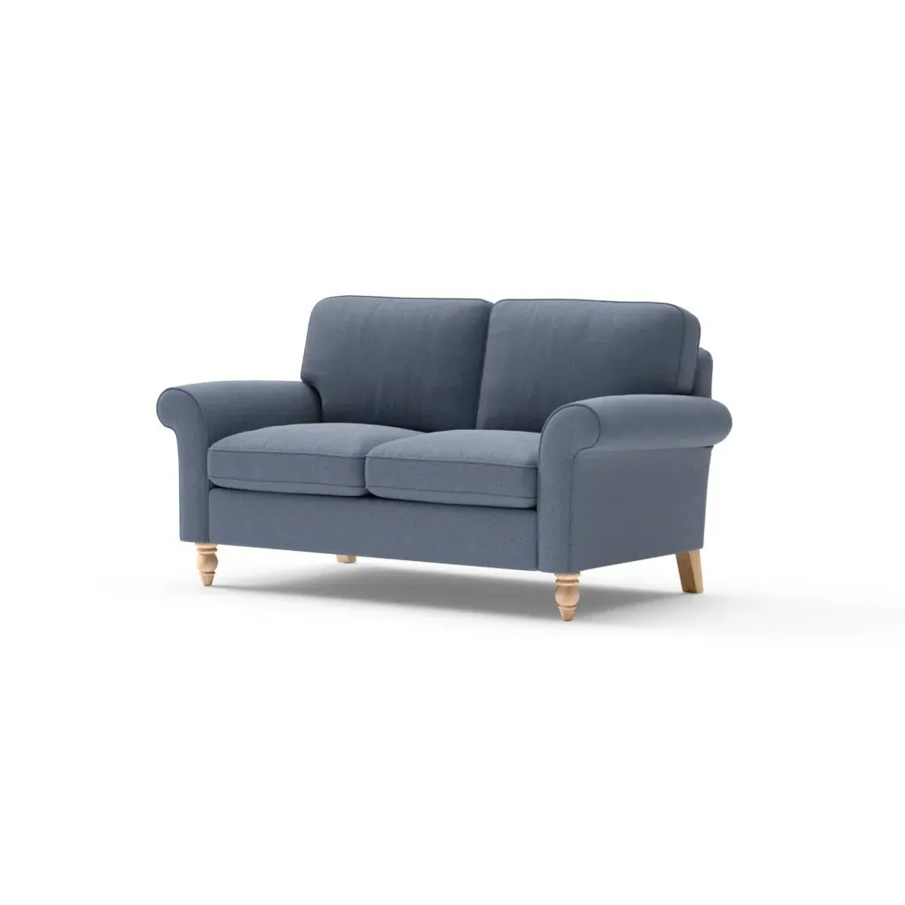 Large 2-Seater Sofa - Indigo, House Linen Mix