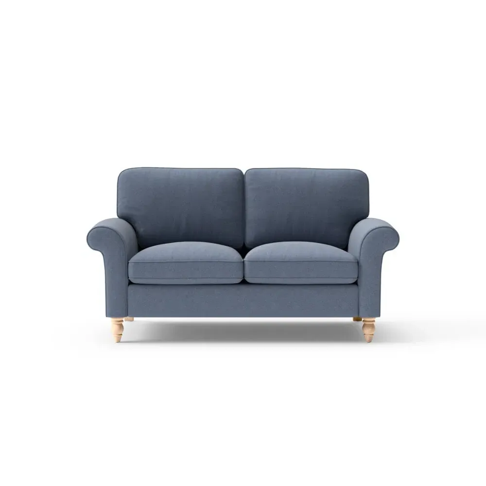 Large 2-Seater Sofa - Indigo, House Linen Mix