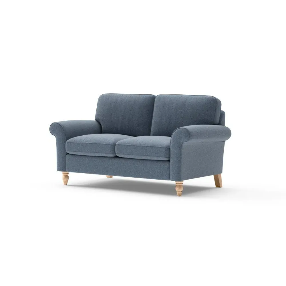 Large 2-Seater Sofa - Indigo, Rustic Weave