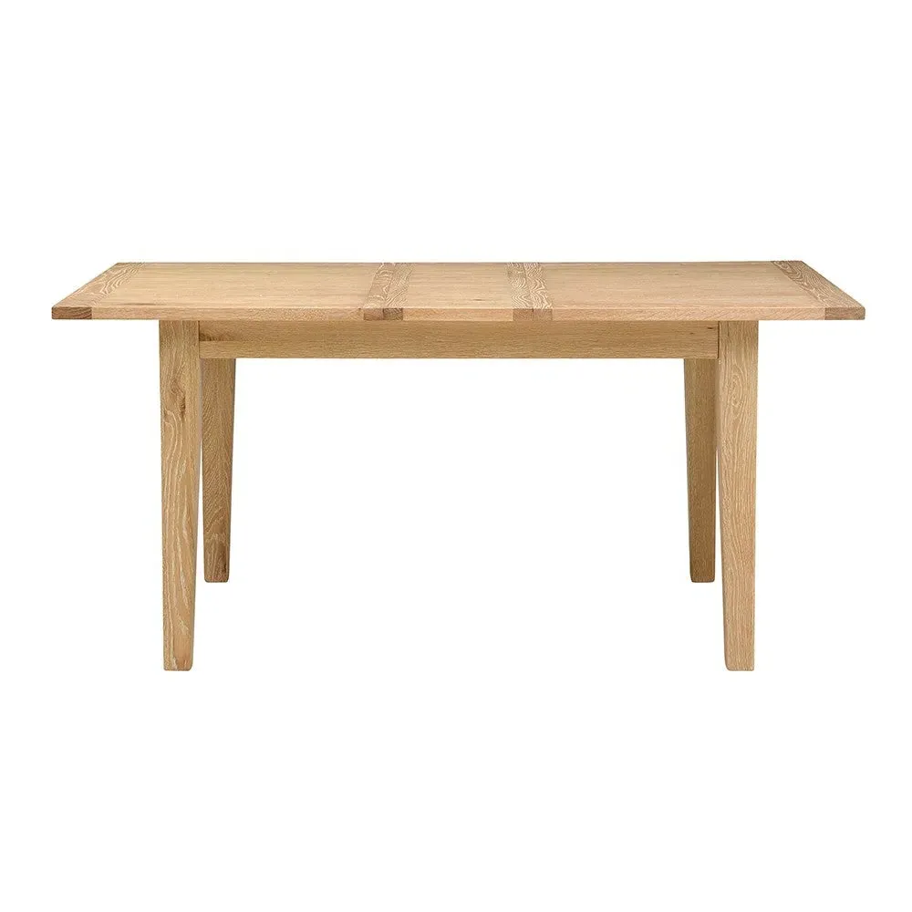 4-6 Seater Extending Dining Table - Whitewash, Oak