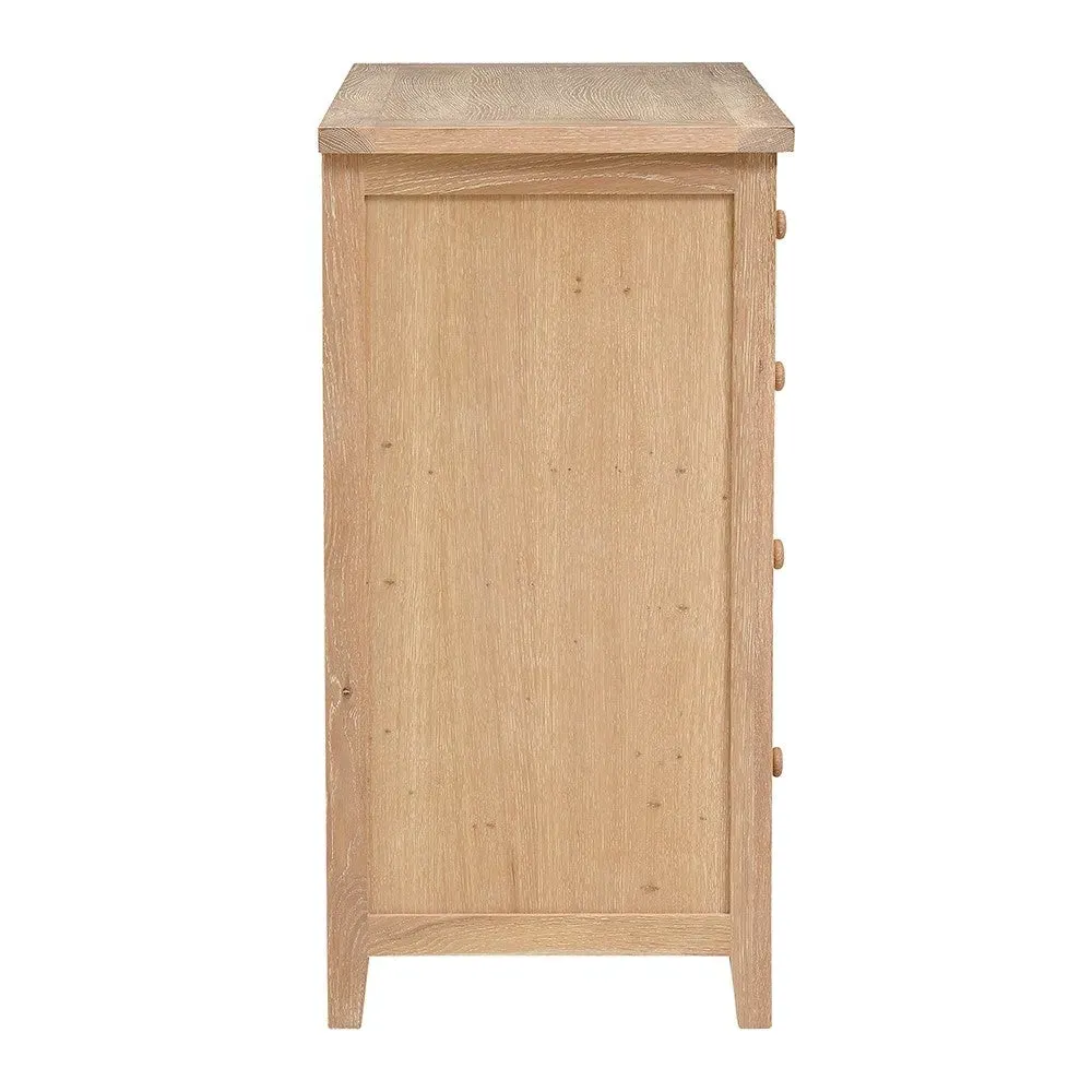 5 Drawer Chest - Whitewash, Oak