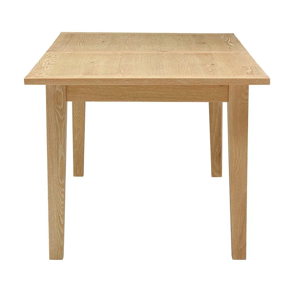 6-10 Seater Extending Dining Table - Whitewash, Oak