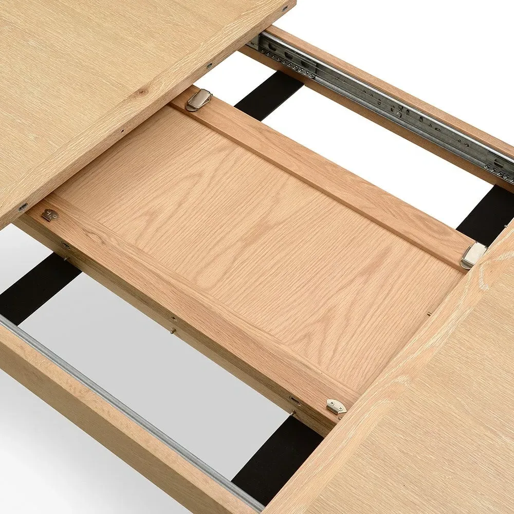 6-10 Seater Extending Dining Table - Whitewash, Oak