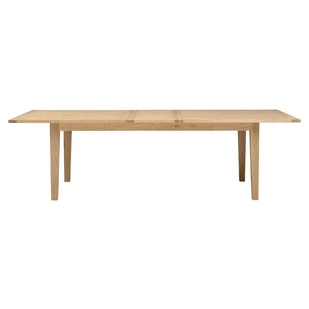 8-12 Seater Extending Dining Table - Whitewash, Oak