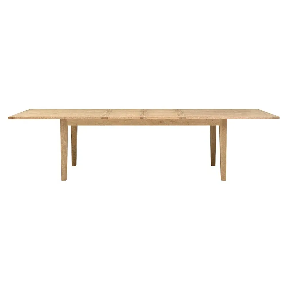8-12 Seater Extending Dining Table - Whitewash, Oak