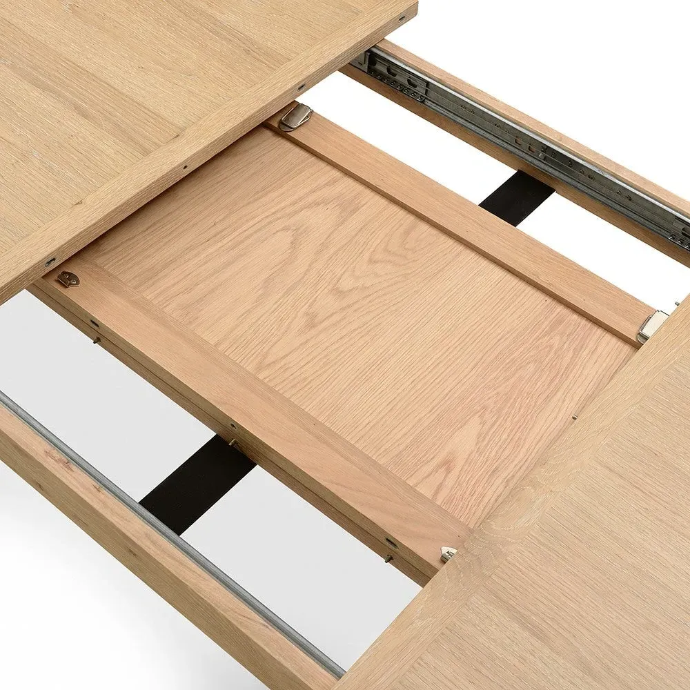 8-12 Seater Extending Dining Table - Whitewash, Oak