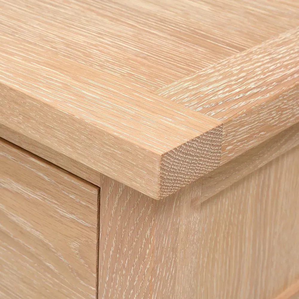 Inglesham 1 Drawer Bedside - Whitewash, Oak