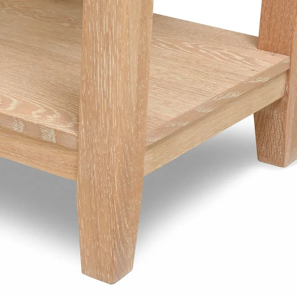 Inglesham 1 Drawer Bedside - Whitewash, Oak