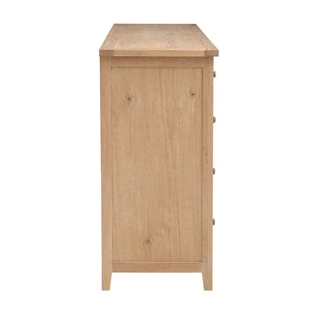 Inglesham 10 Drawer Chest - Whitewash, Oak