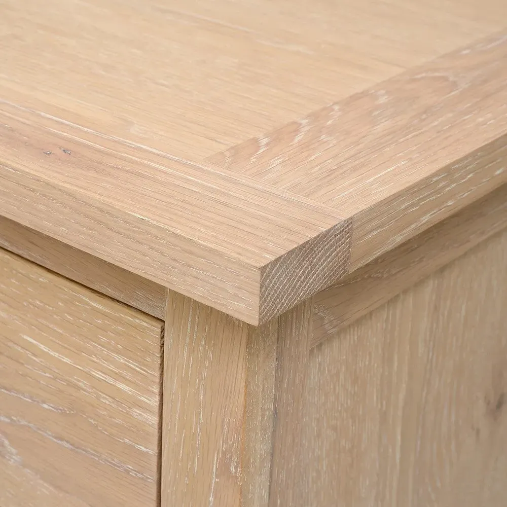 Inglesham 10 Drawer Chest - Whitewash, Oak