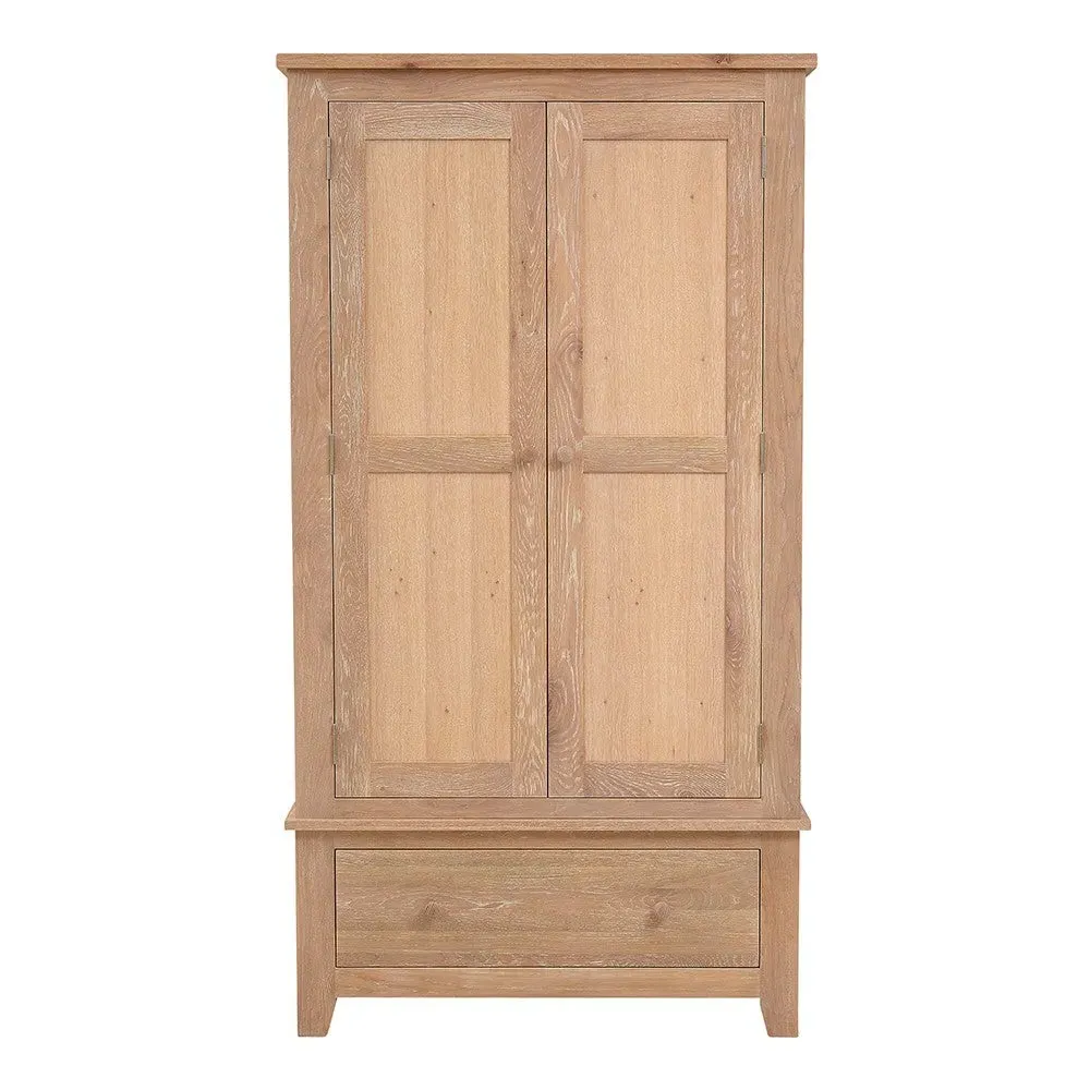 Inglesham Double Wardrobe - Whitewash, Oak